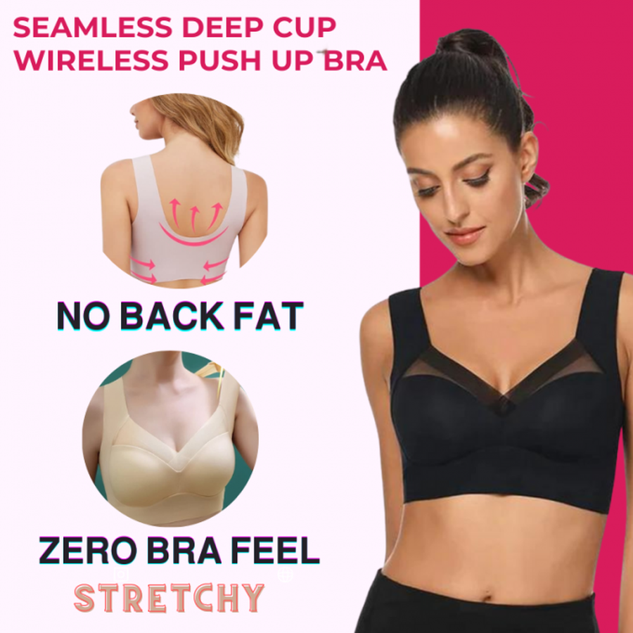 Deep Cup Push Up Wireless Bras 40% off