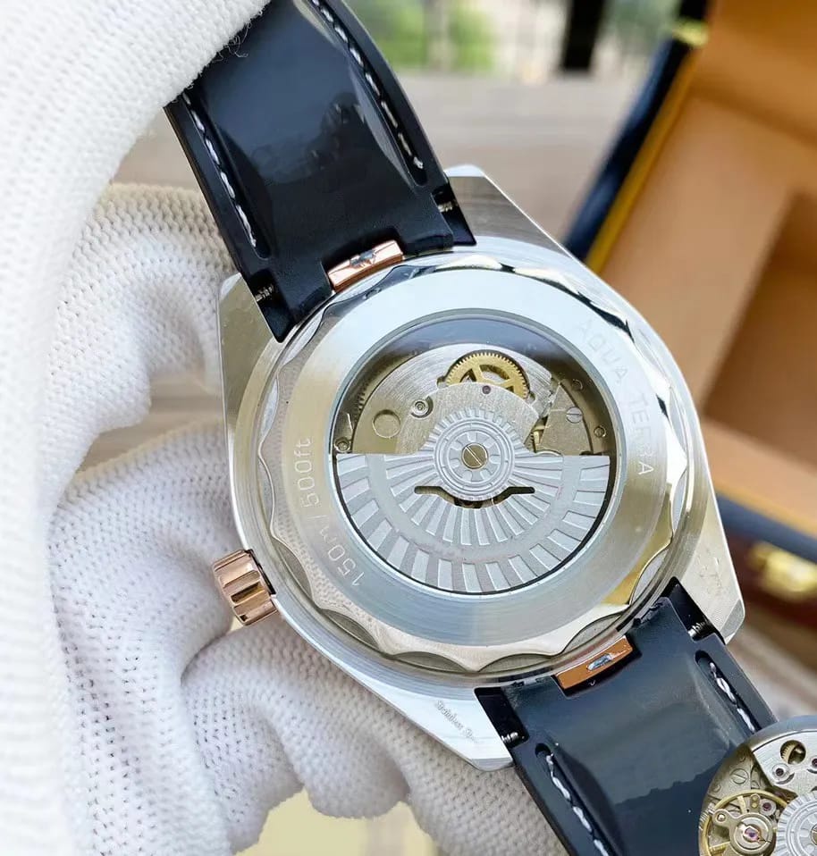 Limited Aqua Terra white dial black strap  