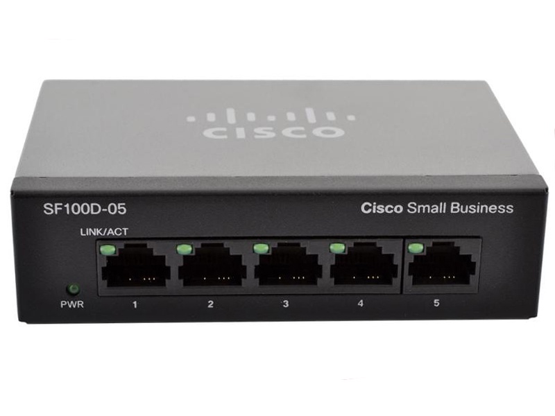 CISCO SYSTEMS SF100D-05 5 Port 10/100 Desktop Switch