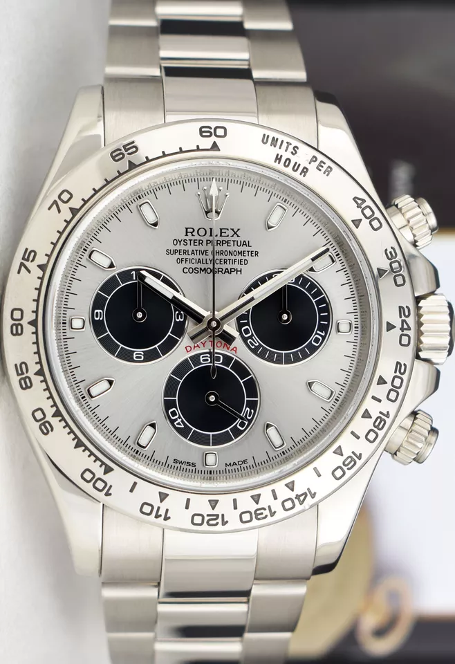 Rolex Daytona Grey Steel/Black Dial Master Replica