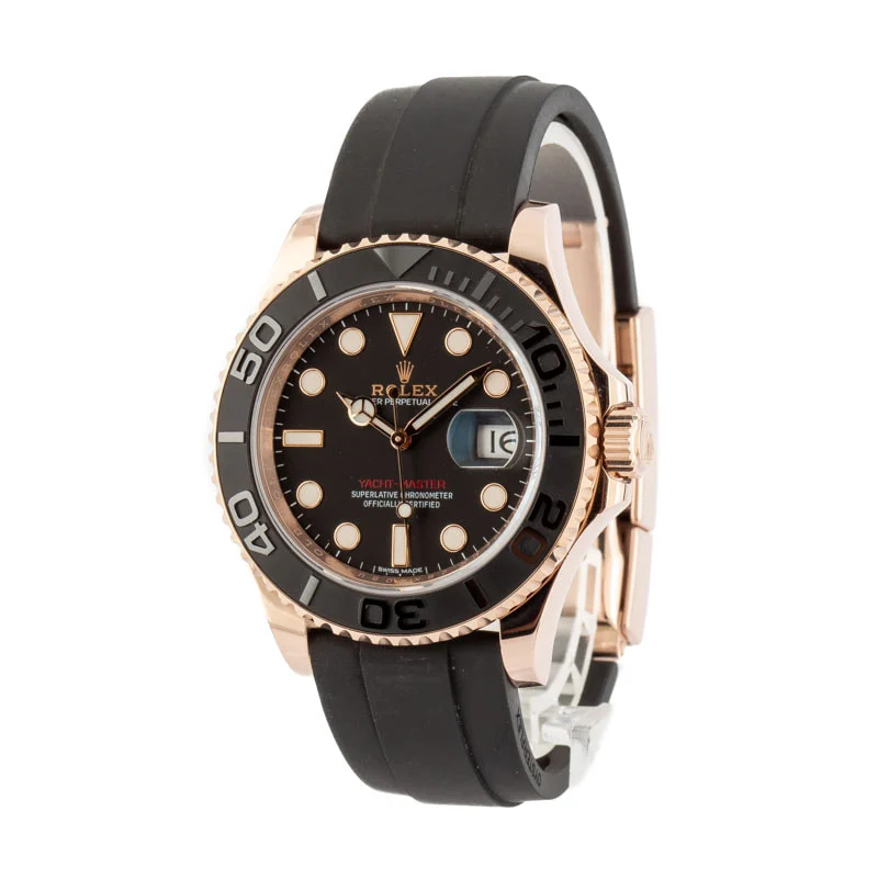 Yacht-Master 40 Rose Gold Oysterflex