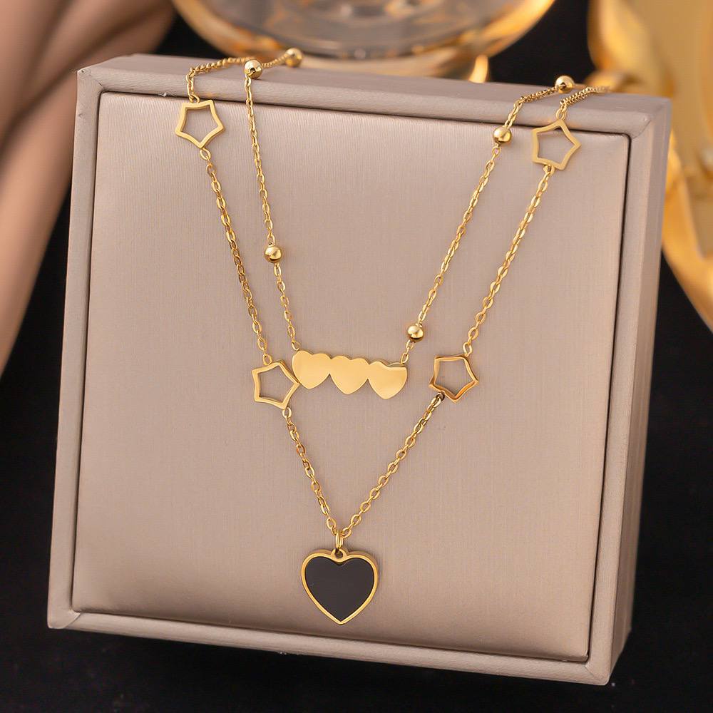 Hearts 2 Rope Necklace