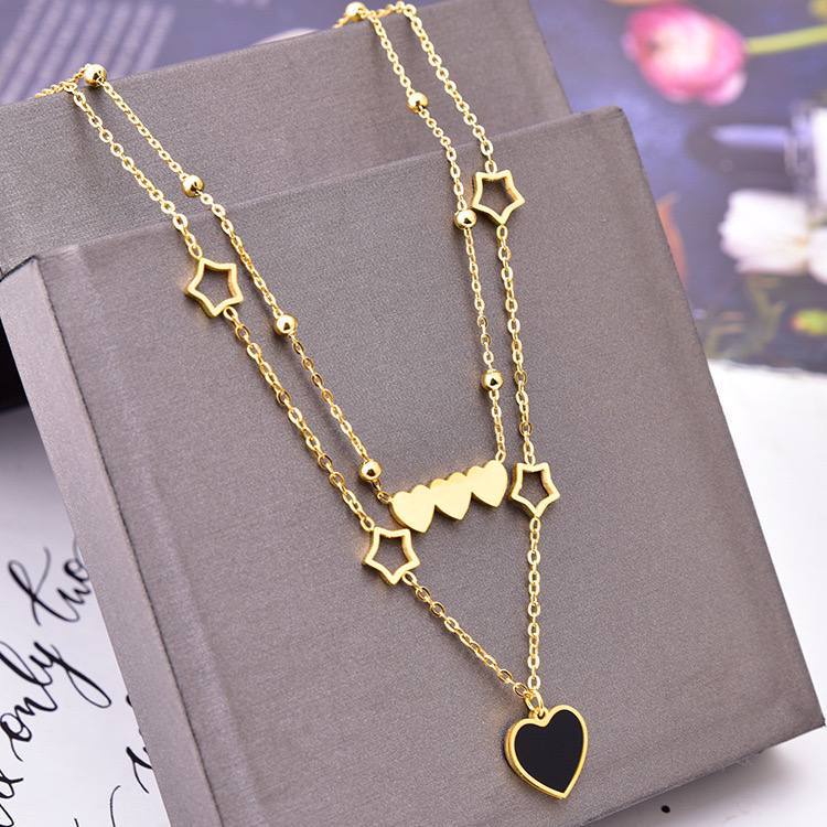 Hearts 2 Rope Necklace