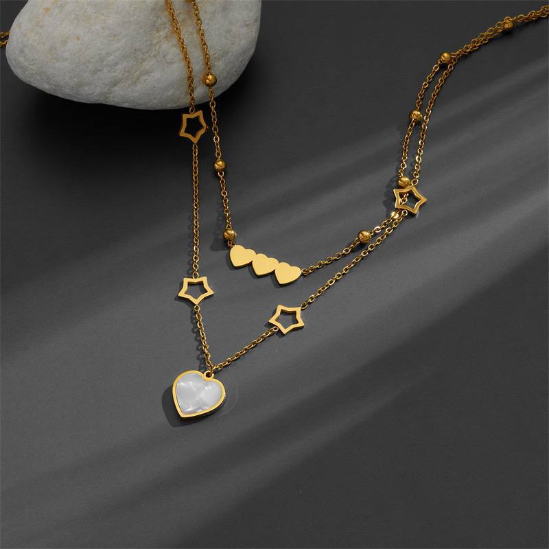 Hearts 2 Rope Necklace