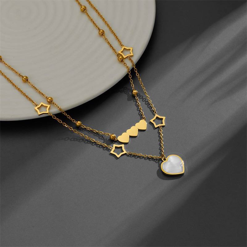 Hearts 2 Rope Necklace