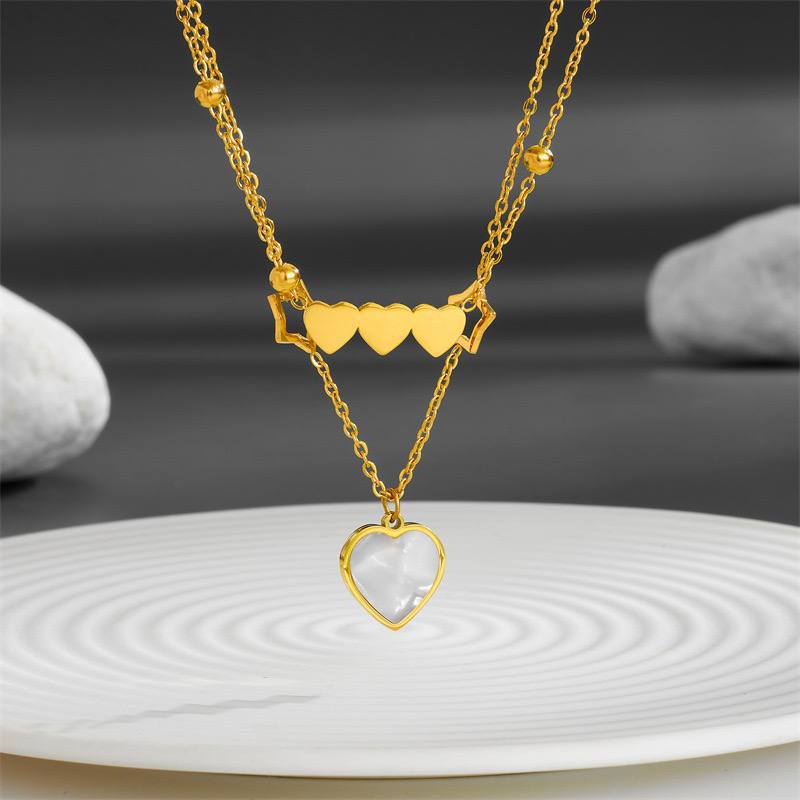 Hearts 2 Rope Necklace