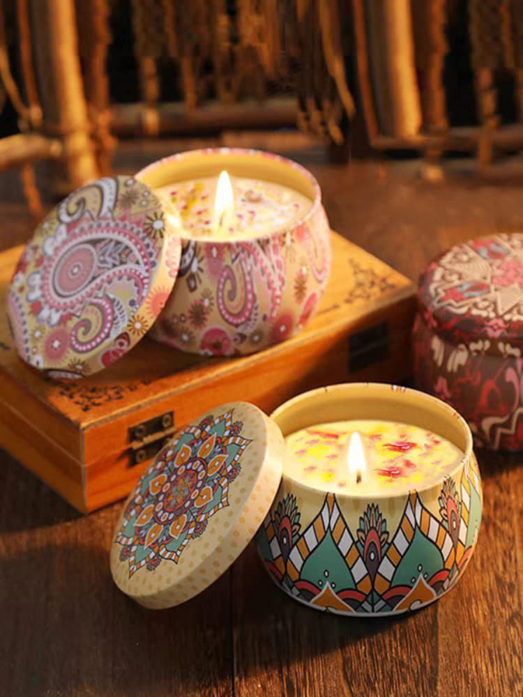 شمع منديلا ورد معطر 100جرام