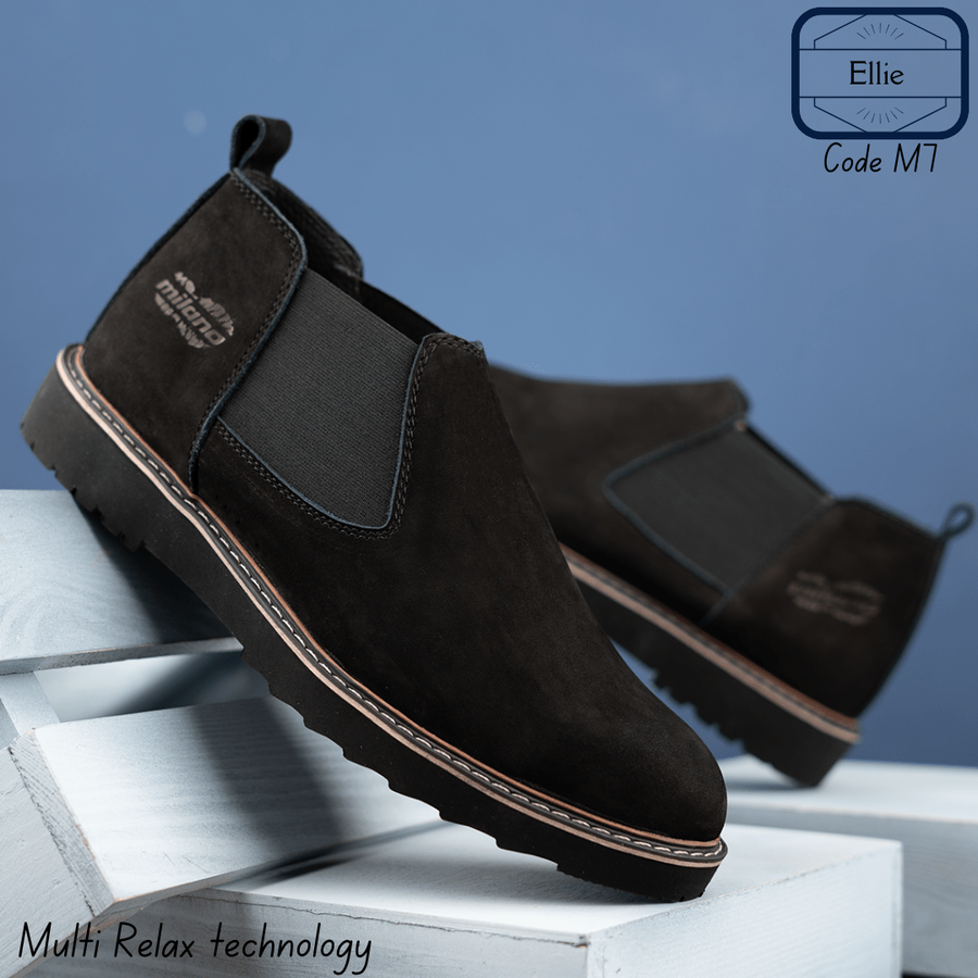 هاف بوت جلد طبيعي M7 