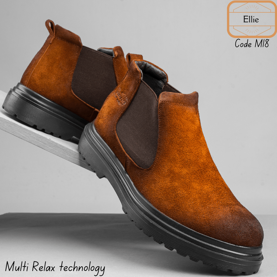 هافبوت جلد طبيعي M18 