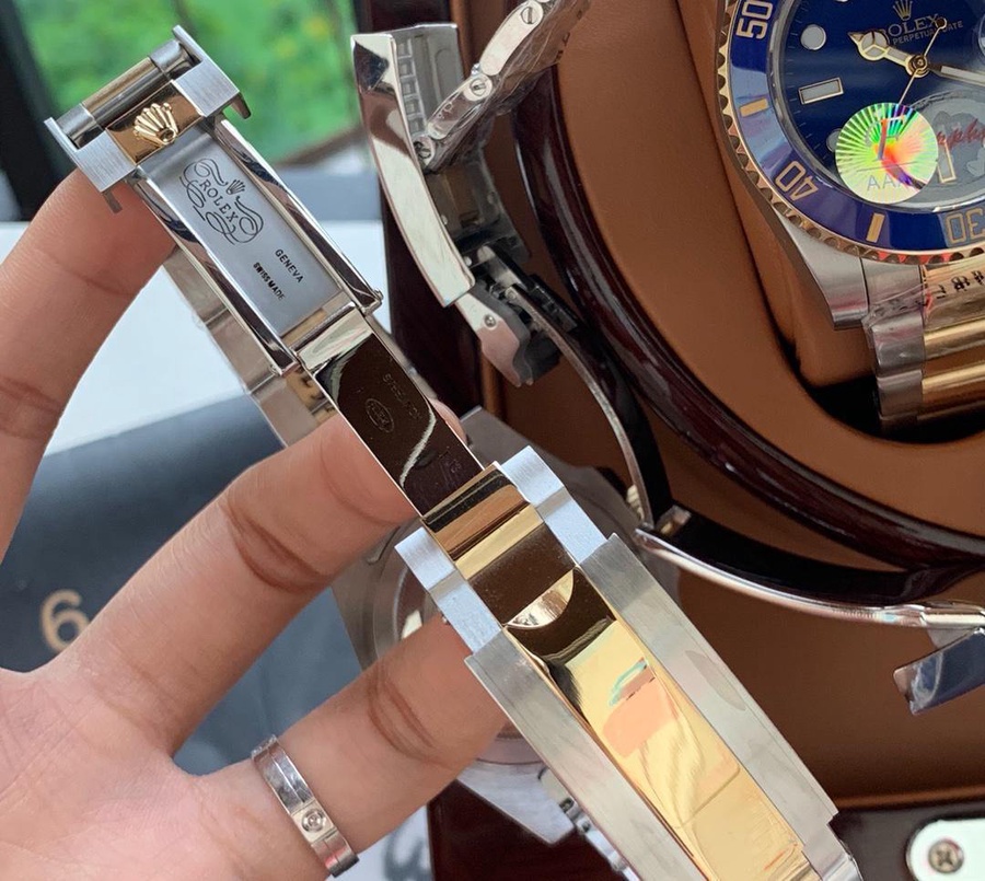 ساعة  Rolex Submariner Blue Gold  ماستر درجة اولي