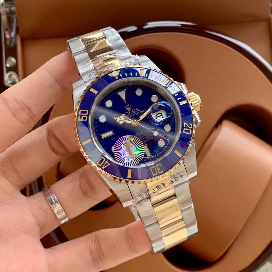 ساعة  Rolex Submariner Blue Gold  ماستر درجة اولي