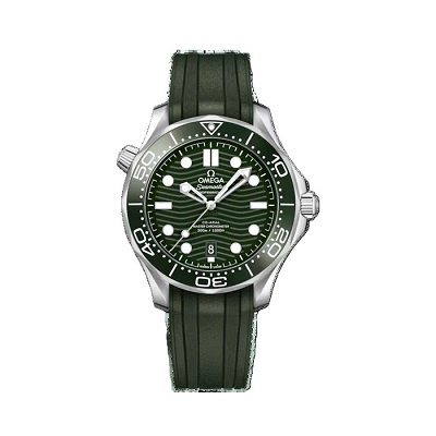 Michael Phelps Seamaster Diver 300M 42 mm, steel on rubber strap Hi copy