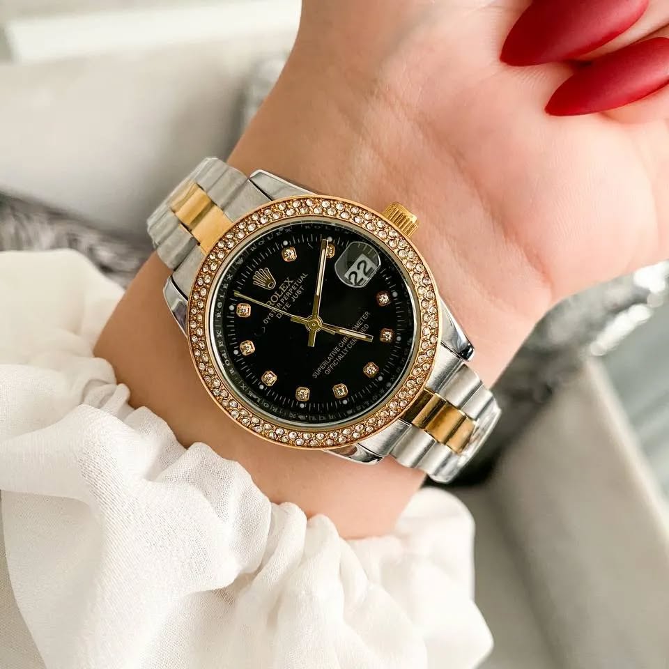 ساعة Rolex ديت جاست مينا اسود 31mm