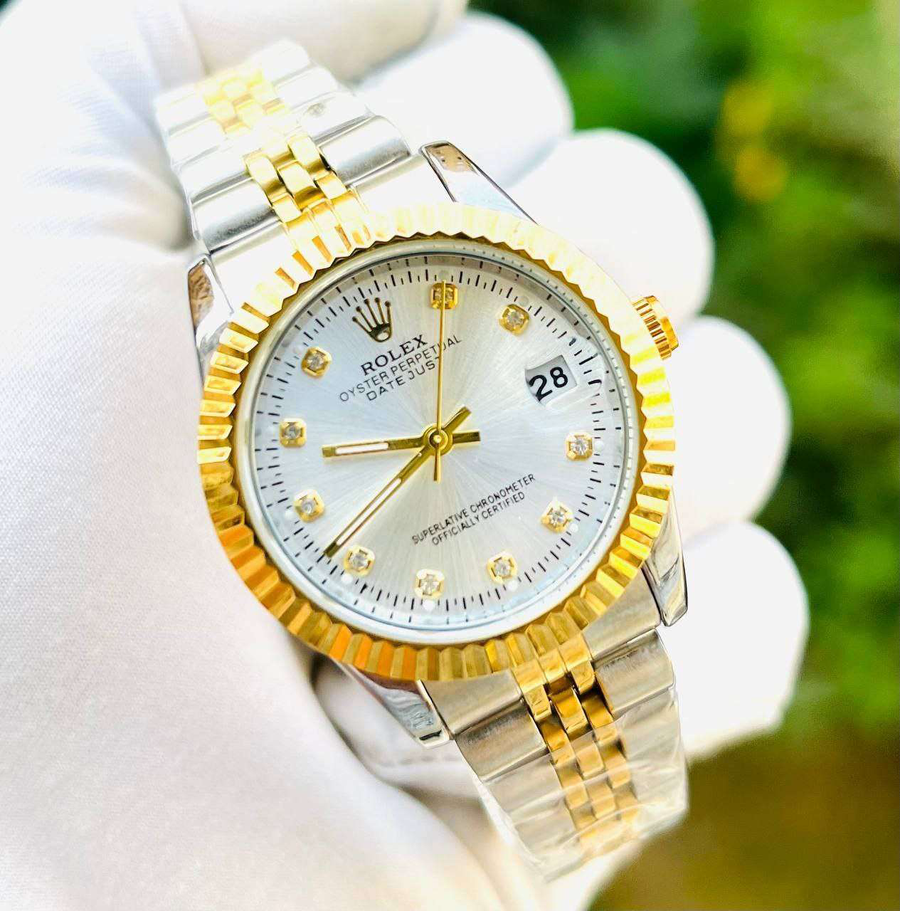 ساعة Rolex ديت جاست مينا ابيض 31mm