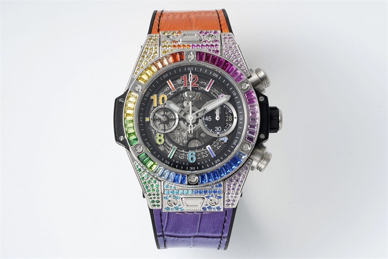  Hublot Big Bang Unico Rainbow Titanium Replica 45mm