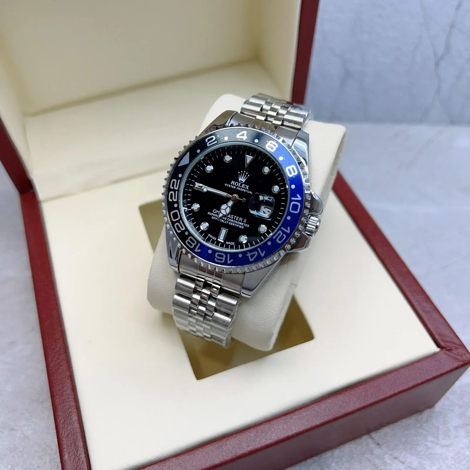 ساعة  Rolex GMT II Batman  ماستر درجة اولي