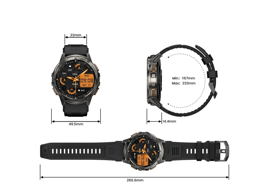 ساعة Kospet Tank T3 Ultra Smartwatch