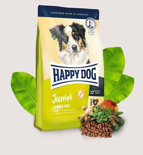 Happy Dog Junior Lamb & Rice - Dry dog food for puppies 4kg
