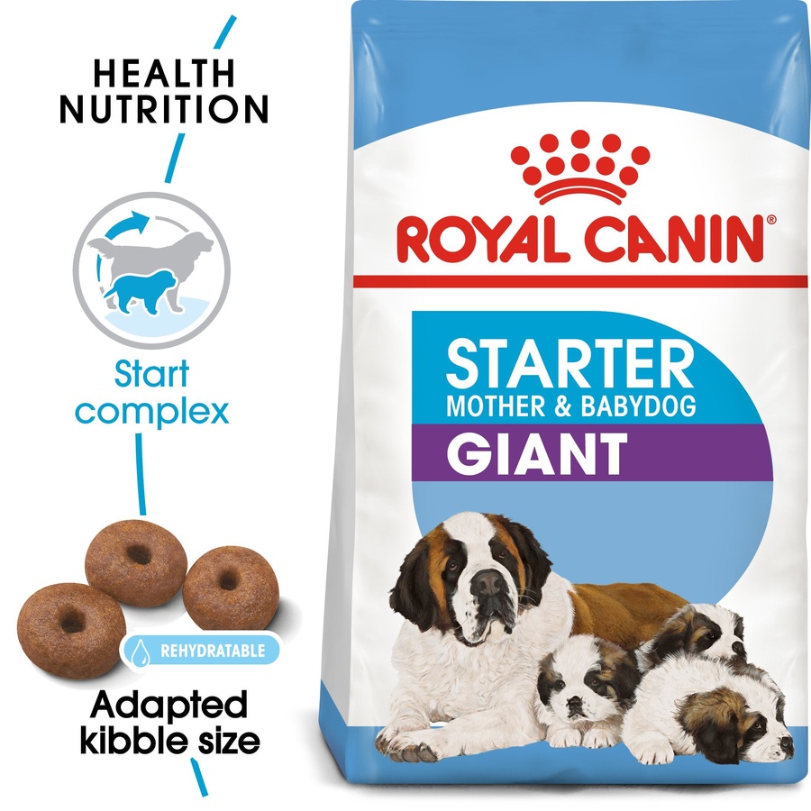 Royal Canin Giant Starter Mother & Babydog (4 KG) - Dry food for giant puppies. Adult weight from 45 KG and over - Mother during gestation and lactation - Weaning puppies up to 2 months