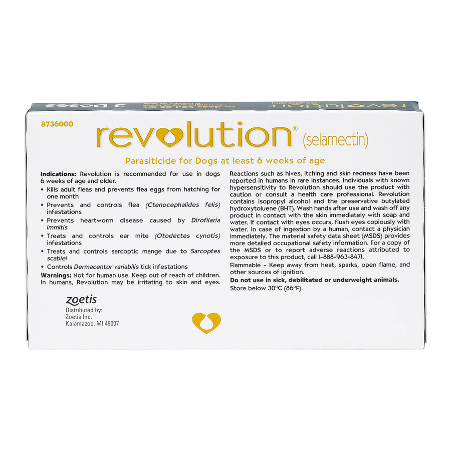 Revolution Topical Solution for Dogs, 40.1-85 lbs - 1 Pipette