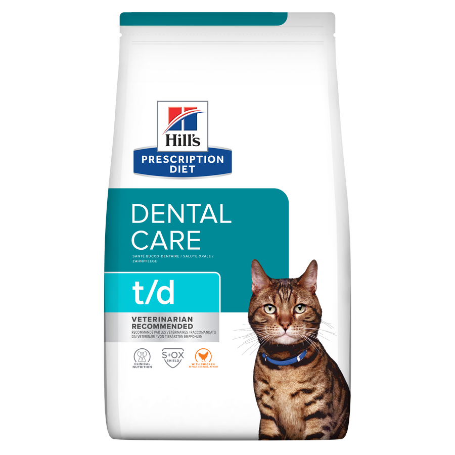 Hill's Prescription Diet T/d Dental Care Dry Cat Food with Chicken 1.5kg