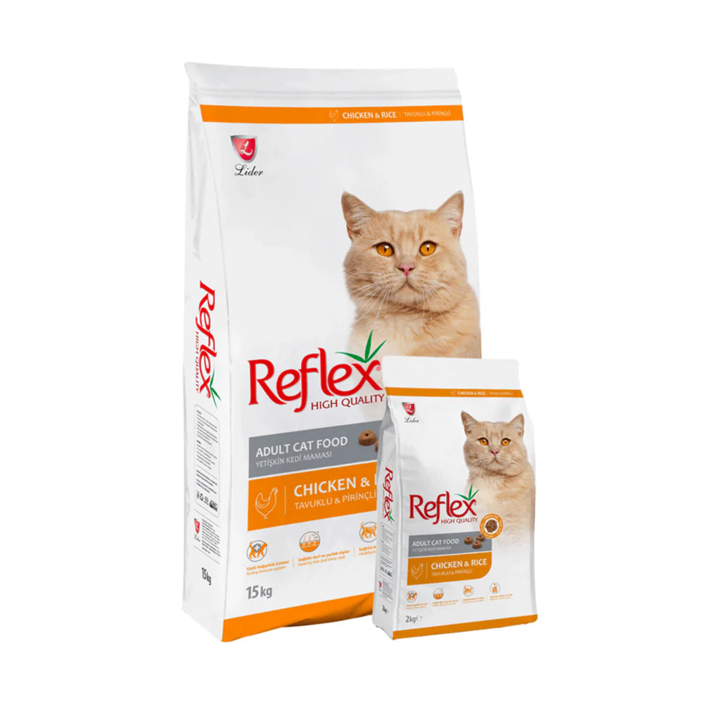 Reflex Adult Cat Food with Chicken & Rice 15kg