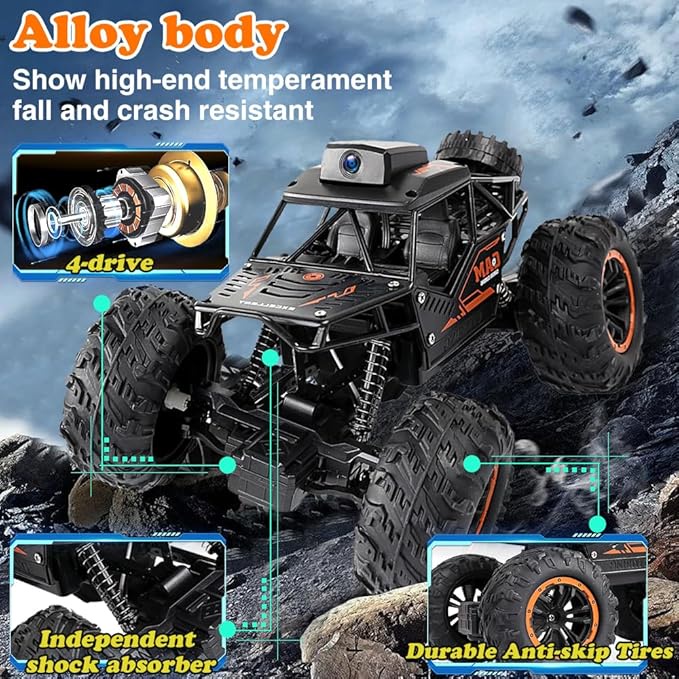 عربية تتحمل الطرق الصعبة وتكمل
العربيه بتمشي علي أي أرض ( تراب - رمل - طين - زرع - منحدرات - صخور ) يعني مفيش حاجه هتوقفها