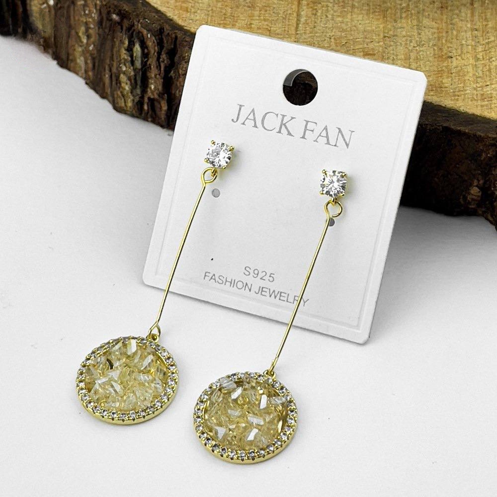 Eternal Circle Spark Earrings – Silver 925 with Zircon