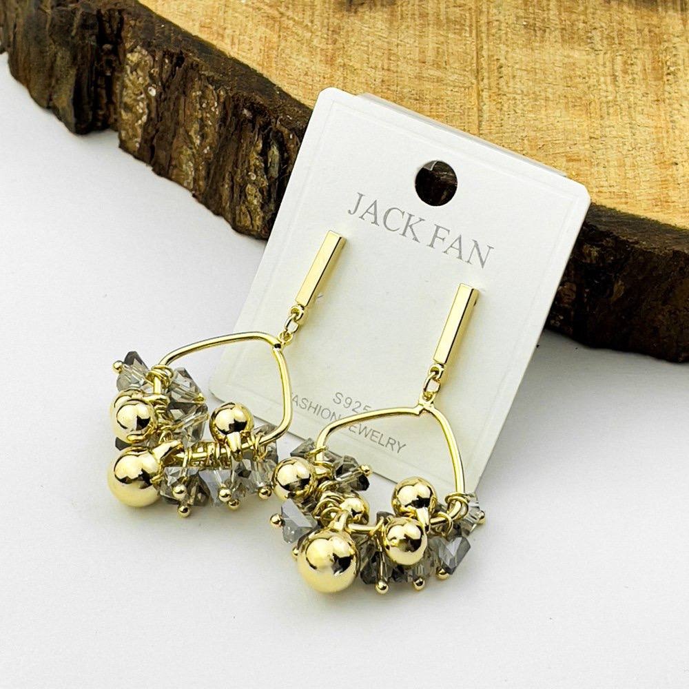 Berry Glow Earrings – Silver 925 with Glass Crystals