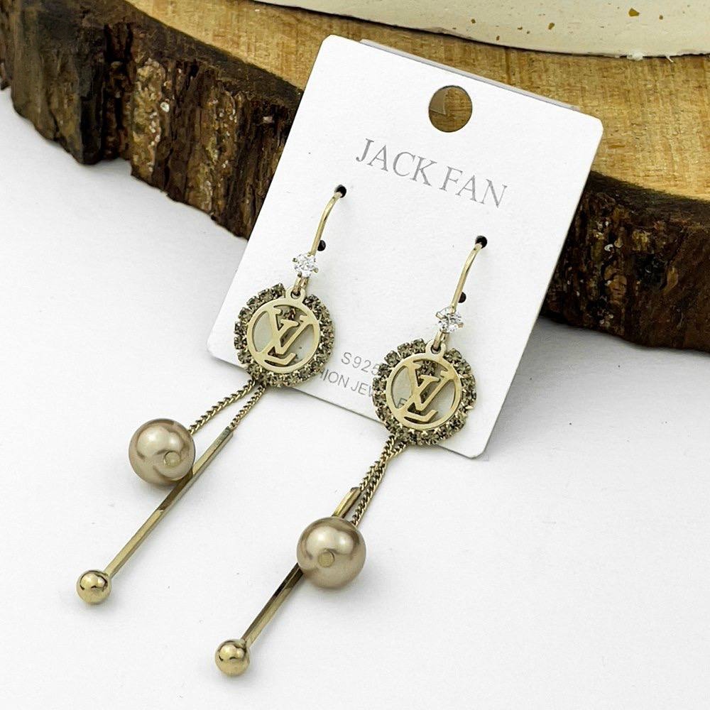Antique Gold Medallion & Pearl Drop Earrings – Silver 925