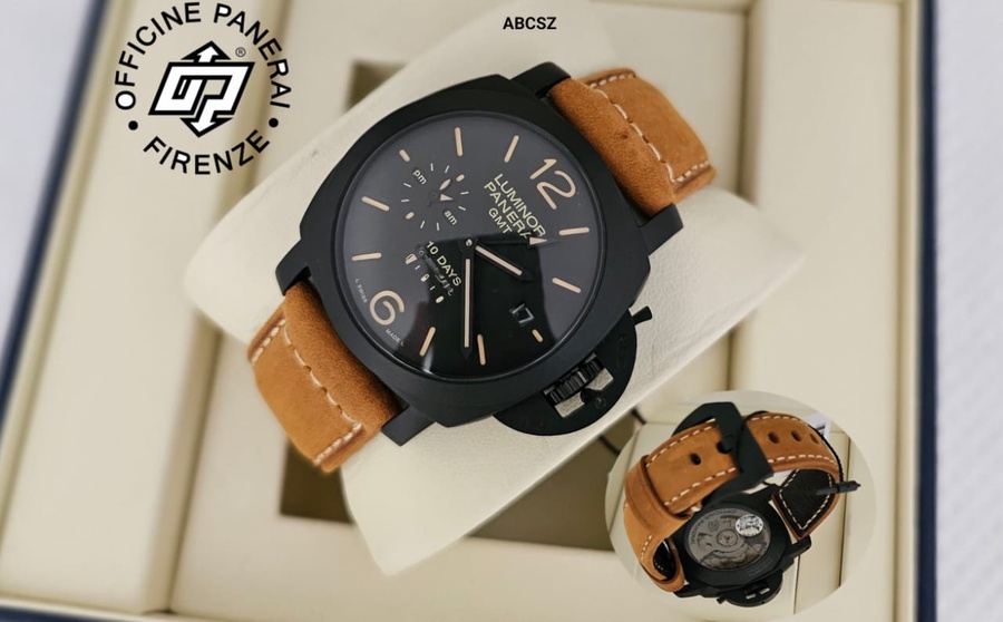 ساعة بانيراي  Panerai Luminor GMT 44 mm هاي كوالتي اتوماتيك 
