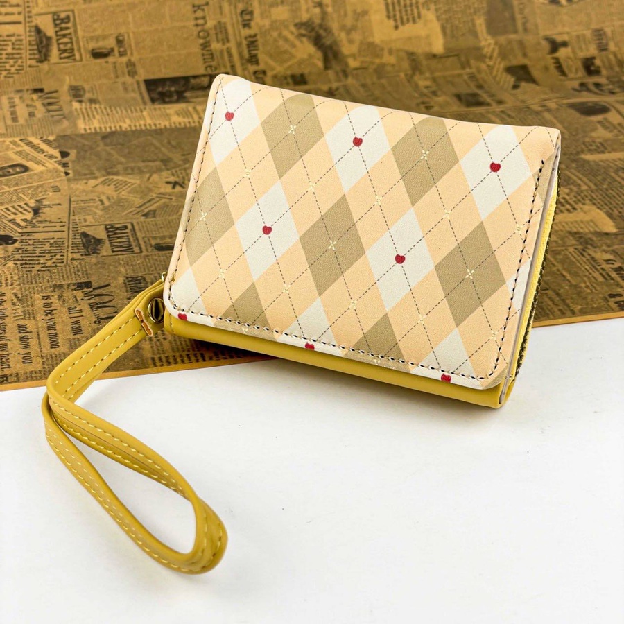 Checkered Pattern Wallet – Multi Colors
