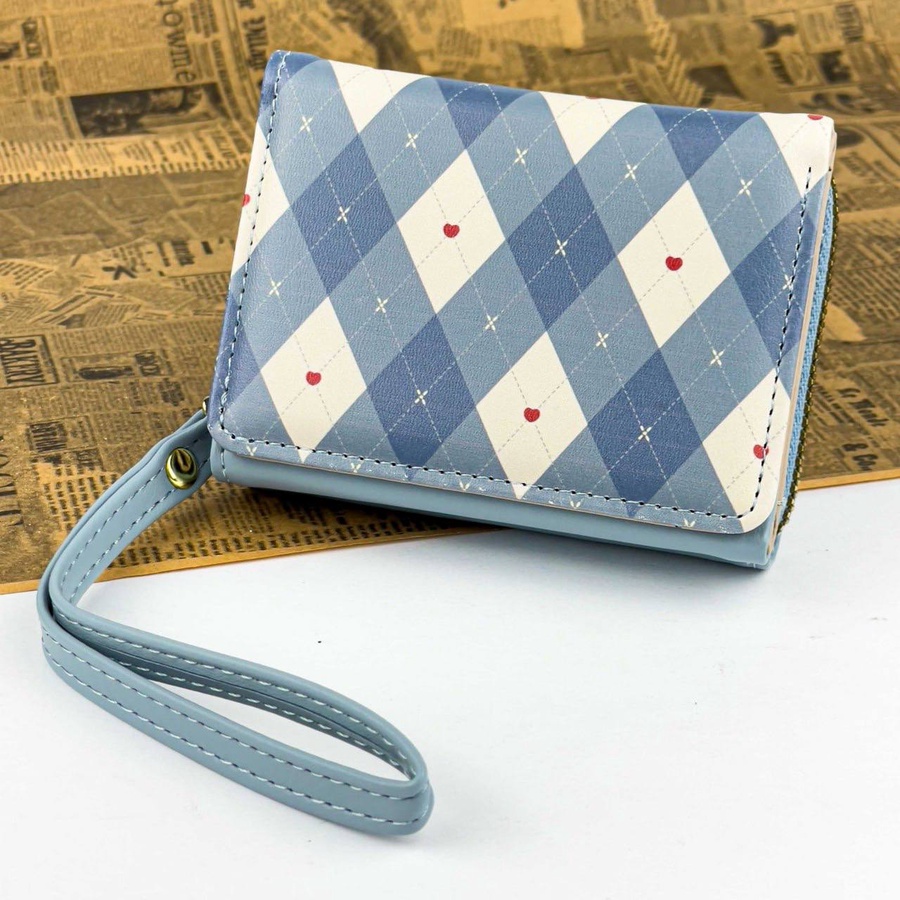Checkered Pattern Wallet – Multi Colors