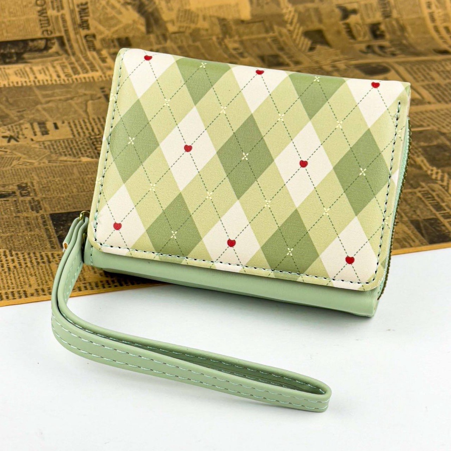 Checkered Pattern Wallet – Multi Colors