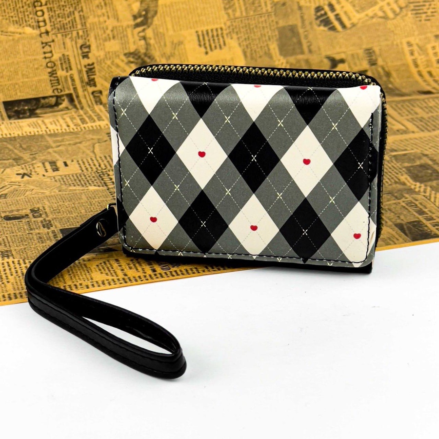 Checkered Pattern Wallet – Multi Colors