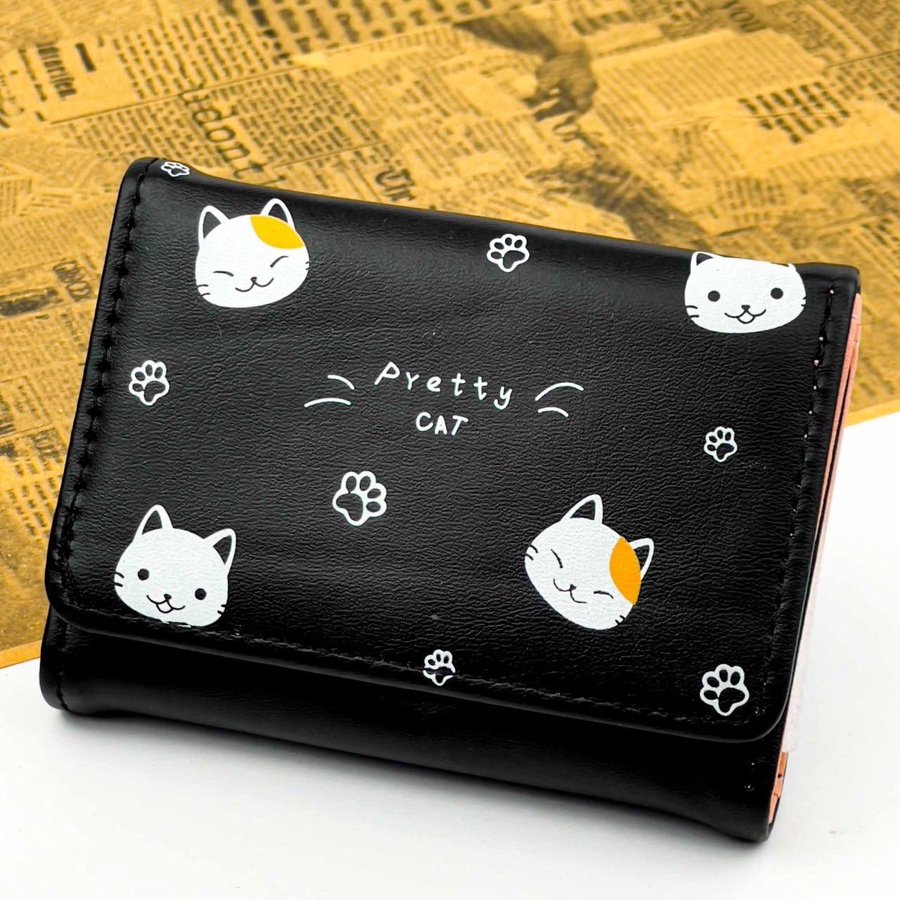 Pretty Cat Wallet – Multi Colors | Premium Faux Leather