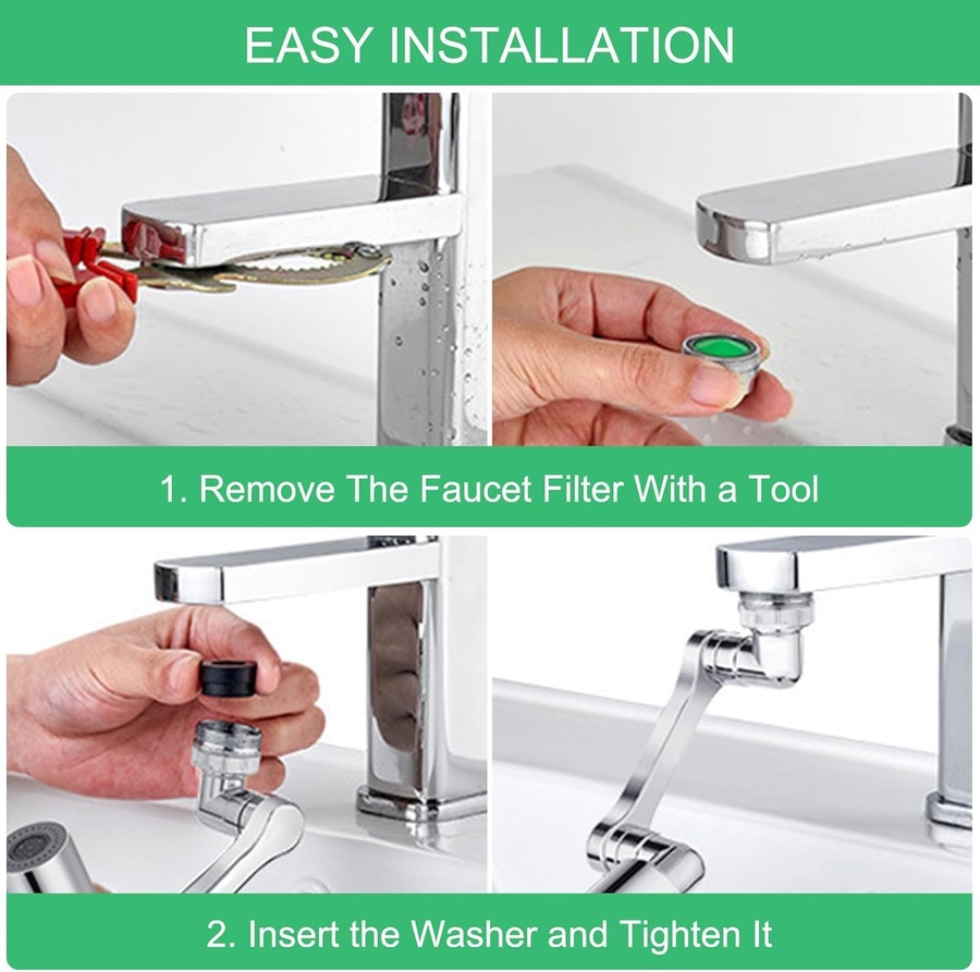 تركيب سهل – ركبها في ثواني من غير أدوات ولا سباك