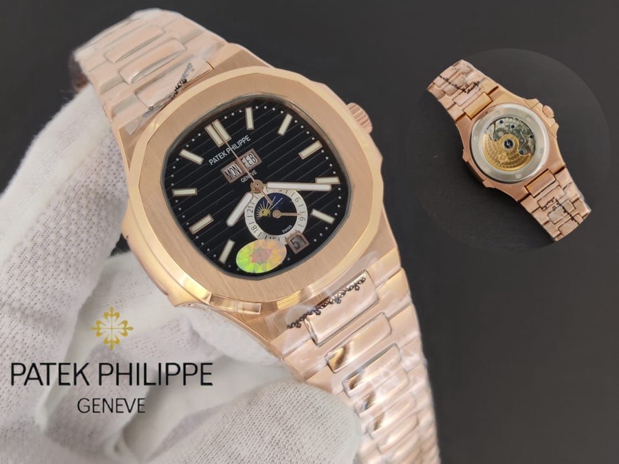  Patek Philippe Nautilus ساعة باتيك فيليب نوتيلوس الأوتوماتيكية للرجال