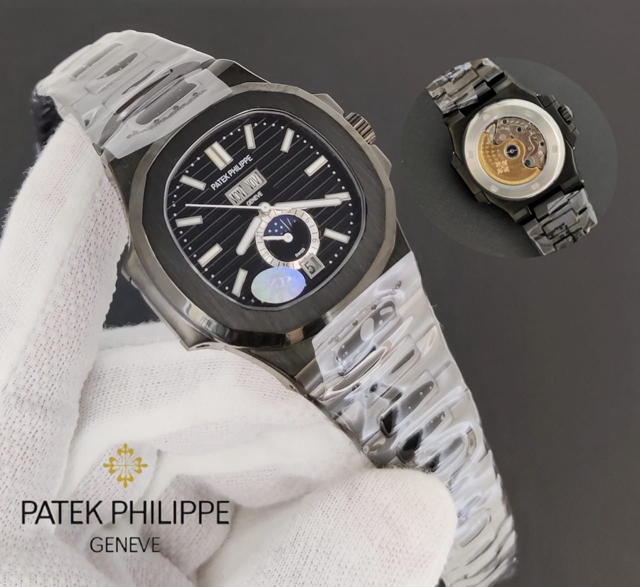  Patek Philippe Nautilus ساعة باتيك فيليب نوتيلوس الأوتوماتيكية للرجال