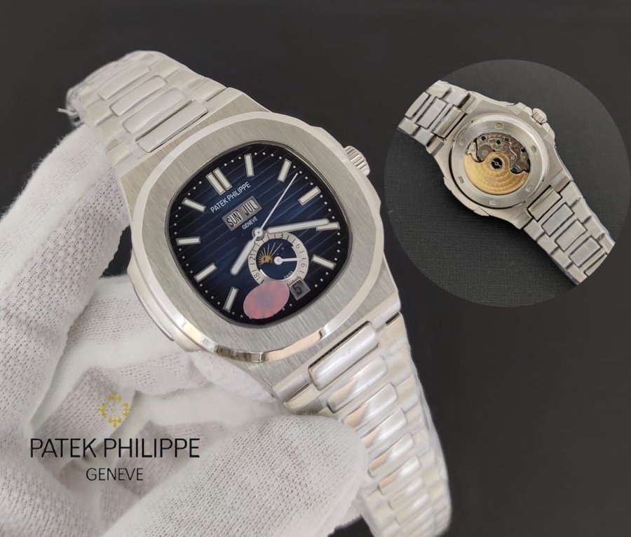  Patek Philippe Nautilus ساعة باتيك فيليب نوتيلوس الأوتوماتيكية للرجال
