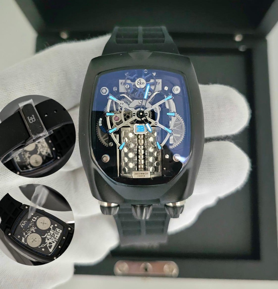 ساعة  Bugatti Chiron Tourbillon سوبر ماستر سويسرية كواليتي | أوتوماتيكية