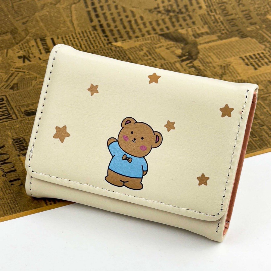 Teddy Star Wallet – Multi Colors | Premium Faux Leather