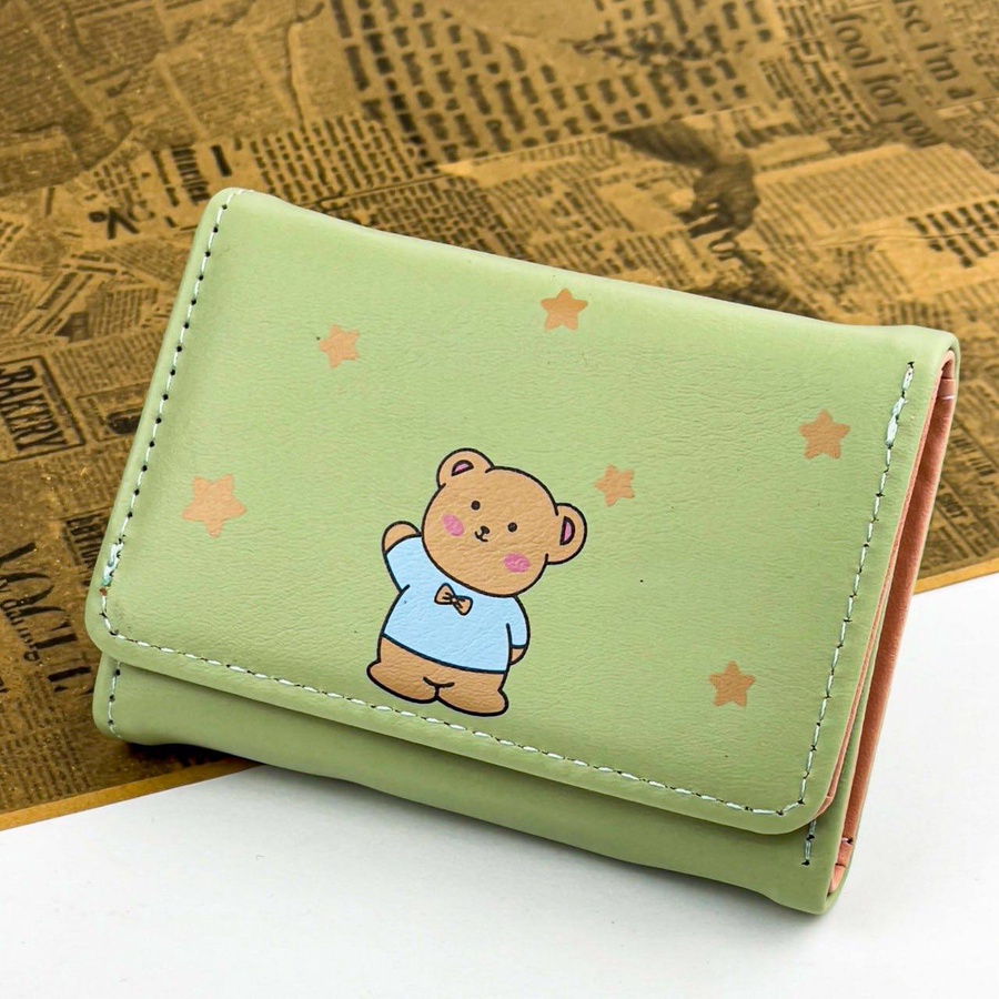 Teddy Star Wallet – Multi Colors | Premium Faux Leather