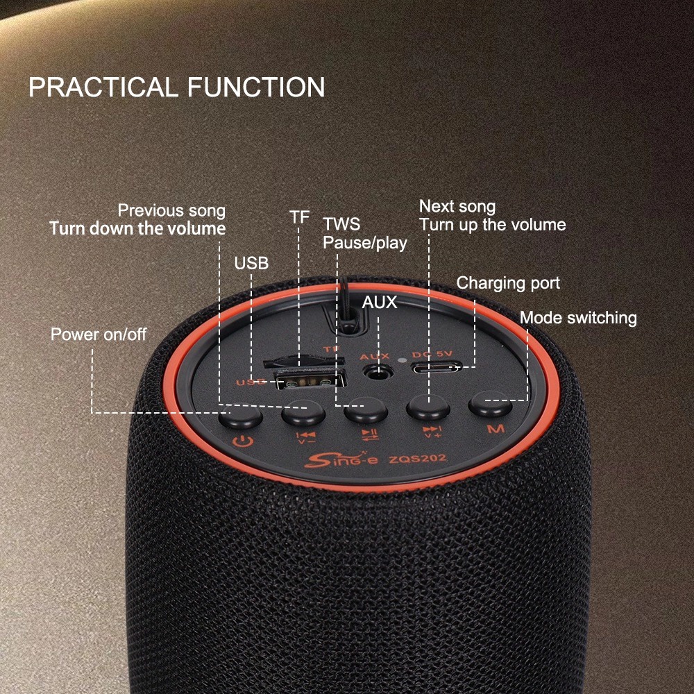 سماعة بلوتوث شحن Bluetooth Portable Speaker product thumbnail 6