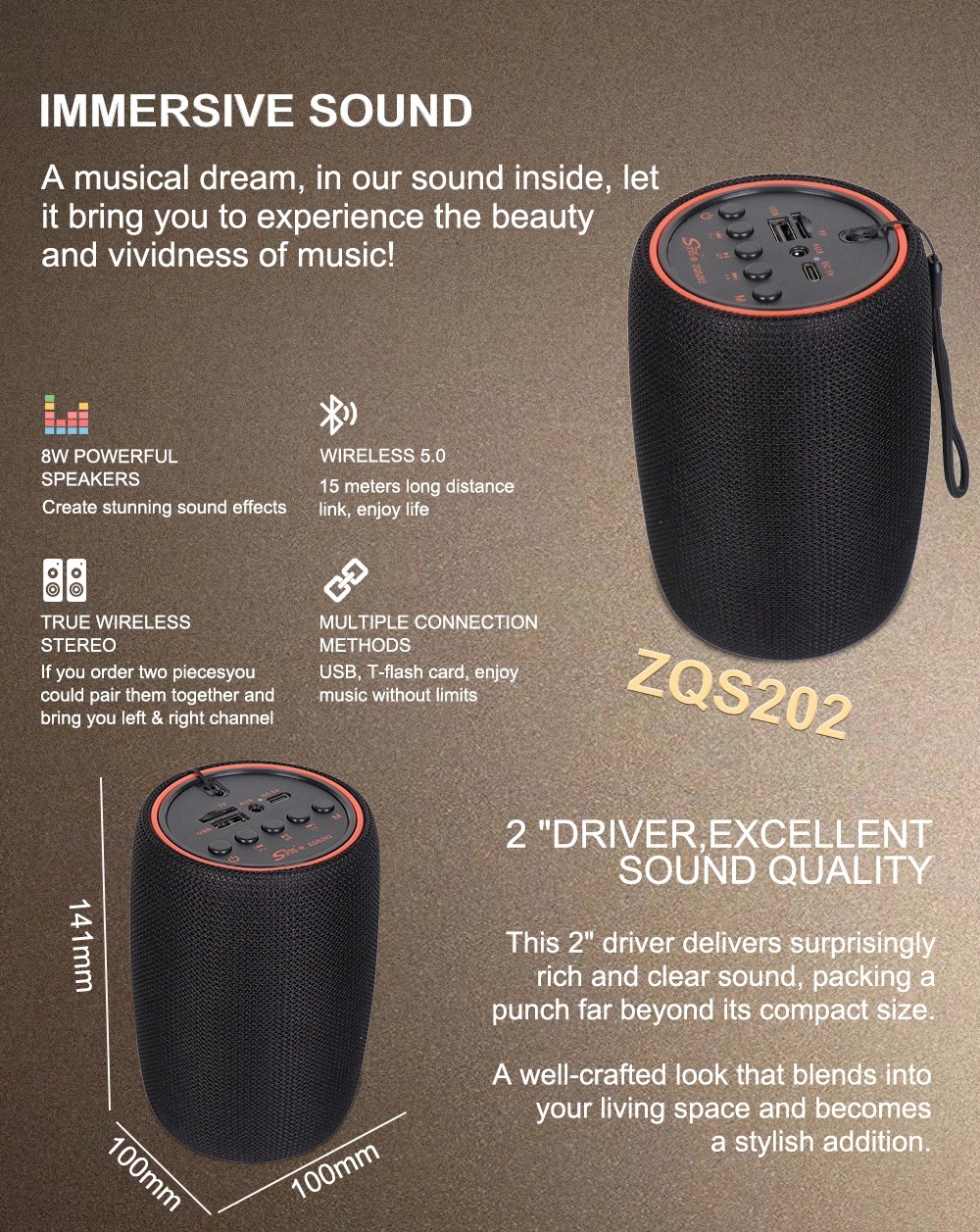 سماعة بلوتوث شحن Bluetooth Portable Speaker product thumbnail 8