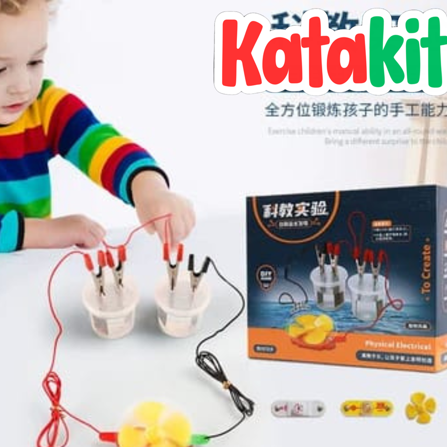 
هيتعلم طفلك عن الكهرباء بطريقة عملية وممتعة، ويحس بالإنجاز لما يشوف المروحة الصغيرة تشتغل من المية والملح!