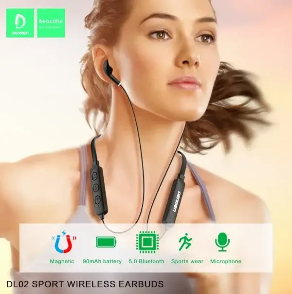 Denmen Wireless Sports 5.0 Bluetooth Earbuds Earphones Headphones With Mic product thumbnail 5