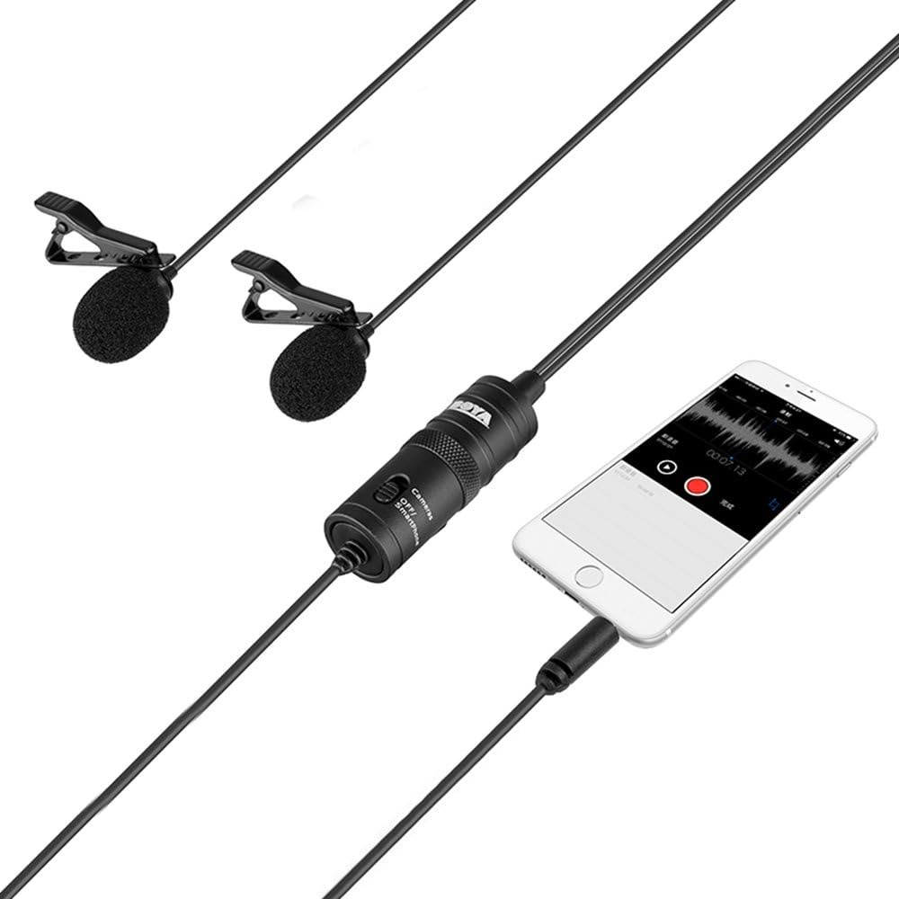 BOYA BY-M1DM Dual Omni Directional Lavalier Mic product thumbnail 3