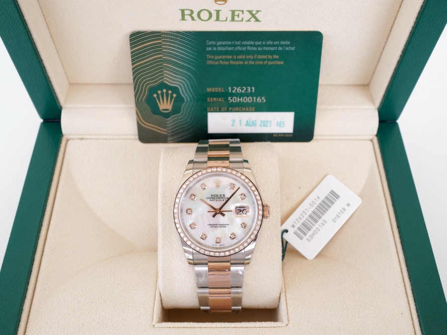 Rolex روز جولد (31mm) + البوكس الأصلي هاي كواليتي