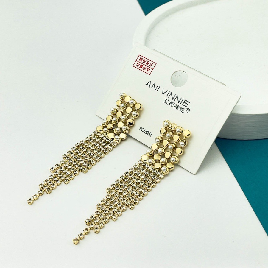 Sparkling Zircon Statement Earrings